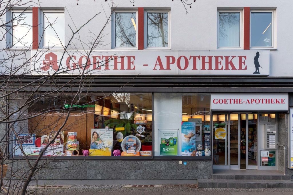 Ladenansicht Goethe-Apotheke
